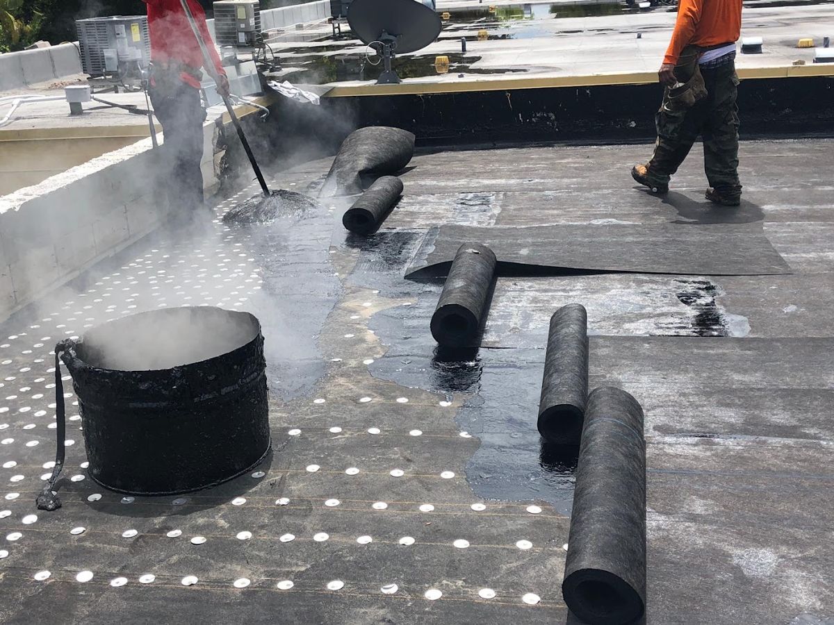 Big Texas Roofing crews at work photo