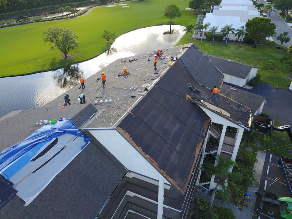 Big Texas Roofing crews at work photo