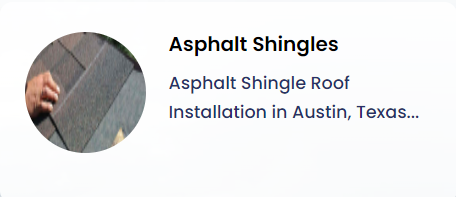 asphalt shingles card
