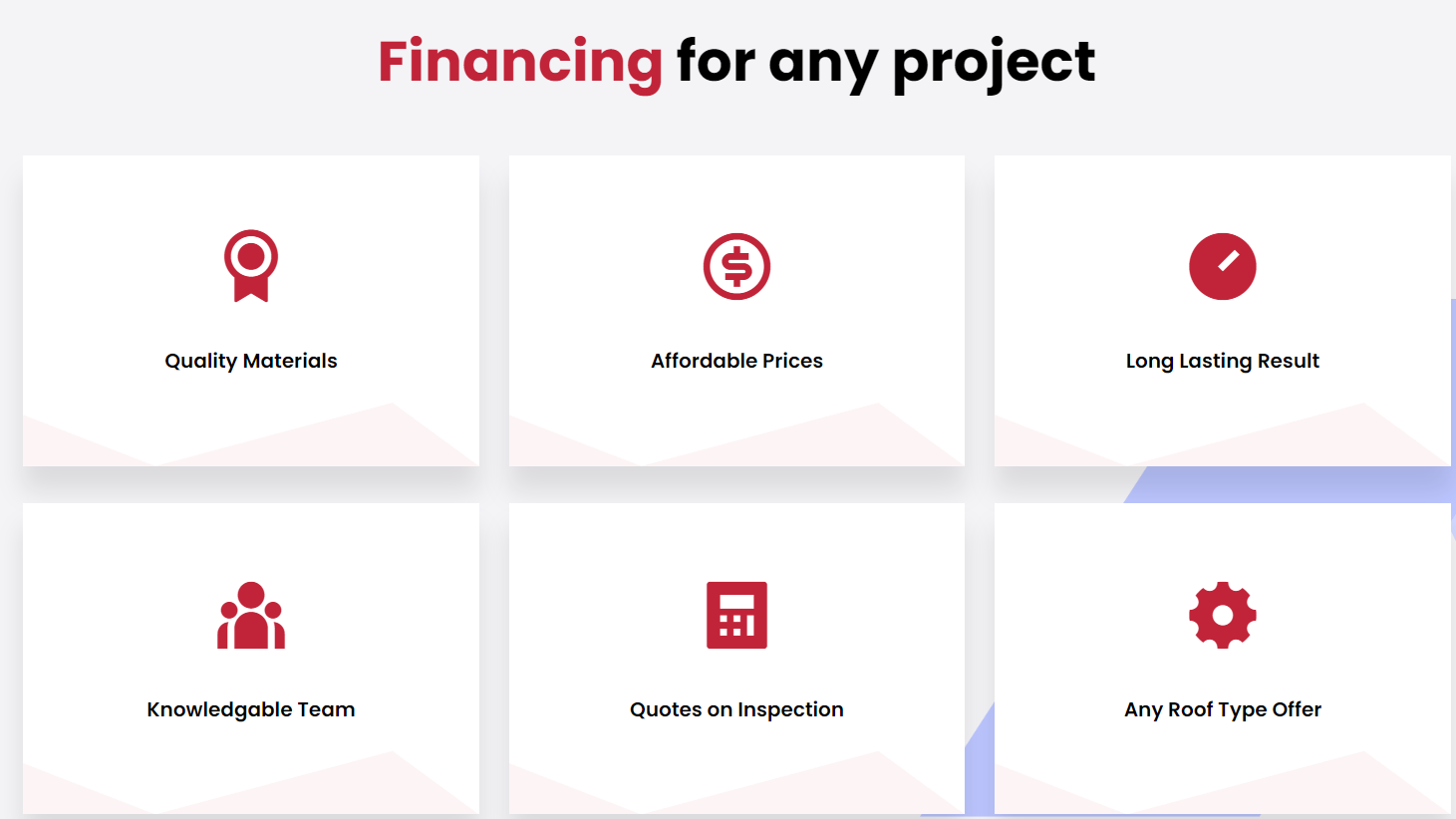 finance for any project